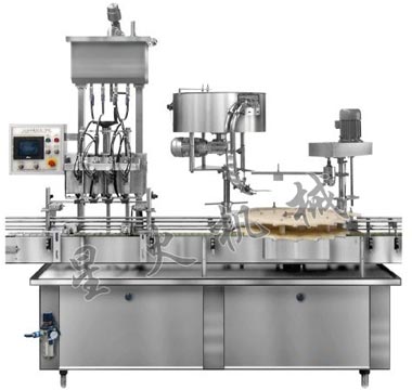 GXY-4灌裝(自流、活塞)旋蓋一體機(jī)